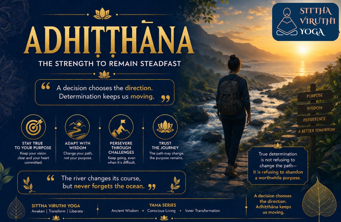 Adhiṭṭhāna: The Determination to Never Abandon What Truly Matters | Sittha Viruthi Yoga