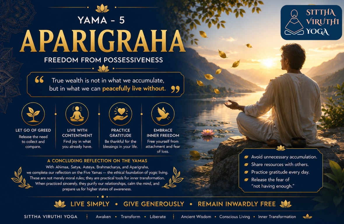 Aparigraha: Freedom from Possessiveness | The Fifth Yama of Patanjali's Yoga