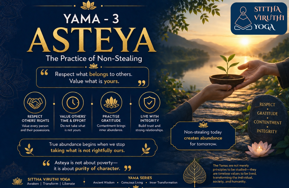 Asteya: The Third Yama | Sittha Viruthi Yoga