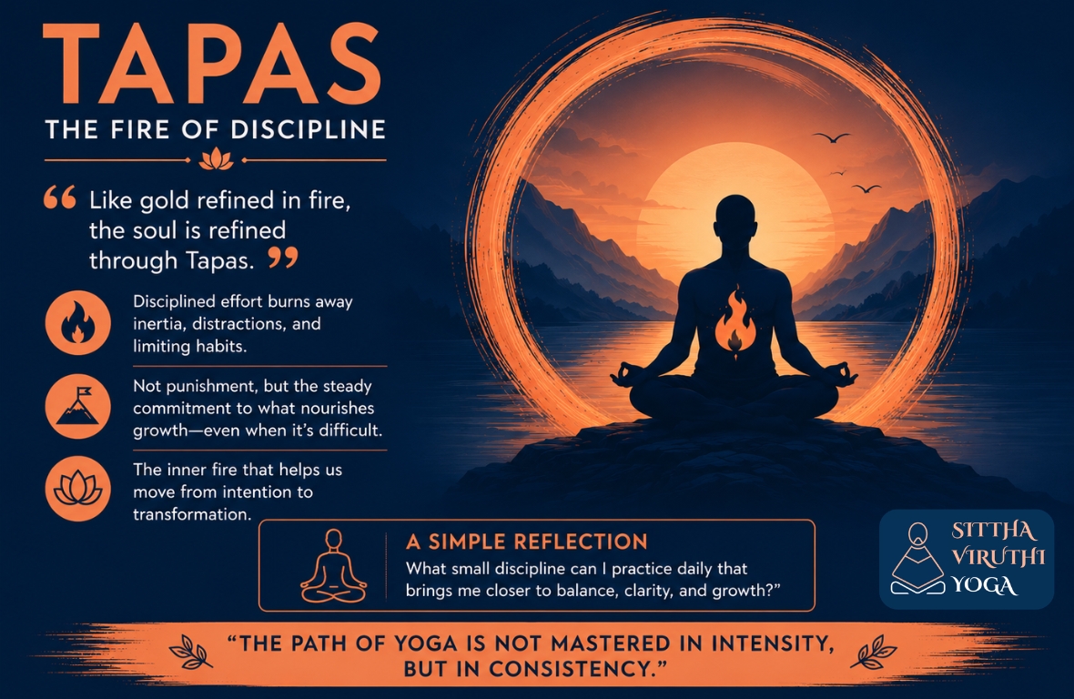 Tapas – The Fire of Discipline Meaning, Practice & Inner Transformation
